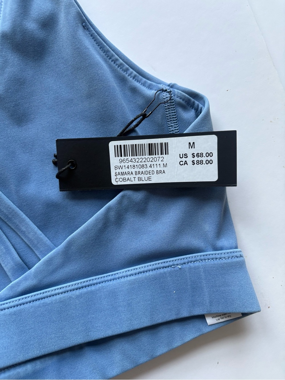 NWT SoulCycle Samara Braided Bra in Cobalt Blue size M - Picture 6 of 10